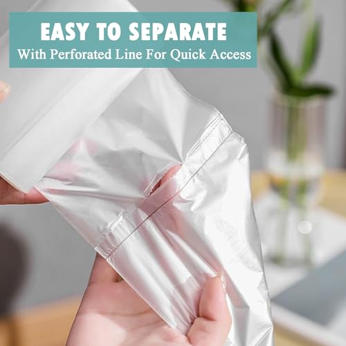 Small Trash Bags 4 Gallon - 105 Count Unscented White Garbage Liners