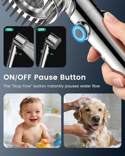 Filtered Handheld Shower Head with 4 Filters and 70-Inch Hose