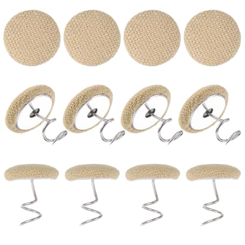 12-Pack Beige Upholstery Twist Pins for Bed Skirts & Headliners