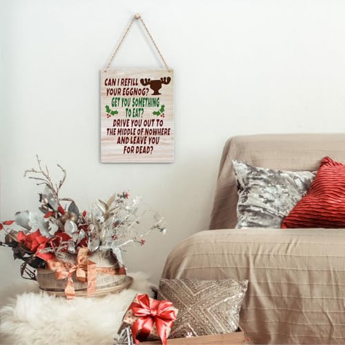 Funny Christmas Movie Sign - Merry Xmas Decor 8 x 10 Inches - Holiday Wall Art