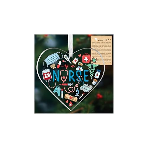 First Christmas Nurse Practitioner Ornament - Gift for Nurse Coworker
