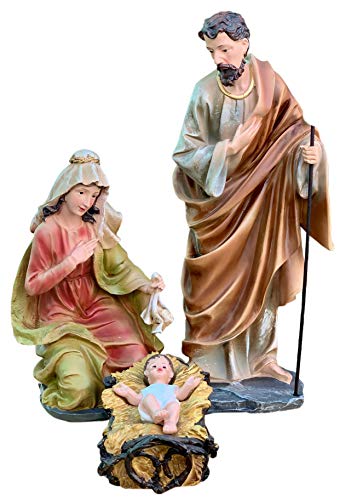 12-Inch Nativity Scene Set of 11 Figures for Christmas Decoration