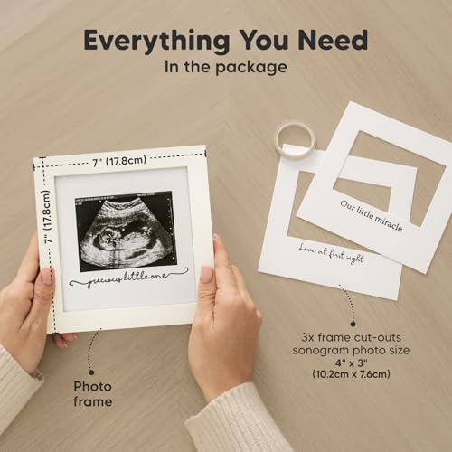 Baby Hand and Footprint Frame Kit with Quick Dry Clay - Newborn Keepsake
