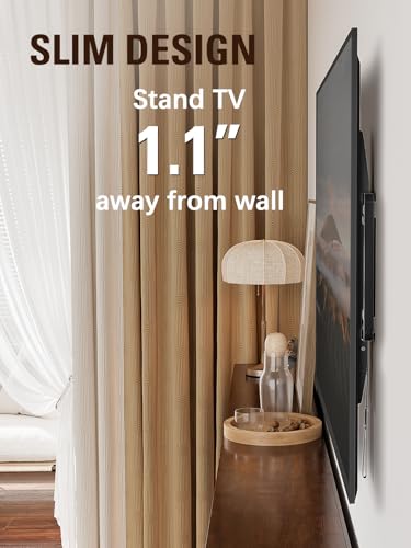 Low Profile Fixed TV Wall Mount Bracket for 42-84 Inch Flat Screen TVs