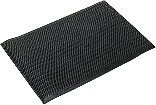 Anti-Fatigue Floor Mat, 36 x 60 Inch Vinyl Foam Standing Mat, Black