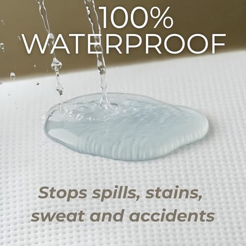 King Size Waterproof Mattress Protector - Cooling Tencel Deep Pocket Cover