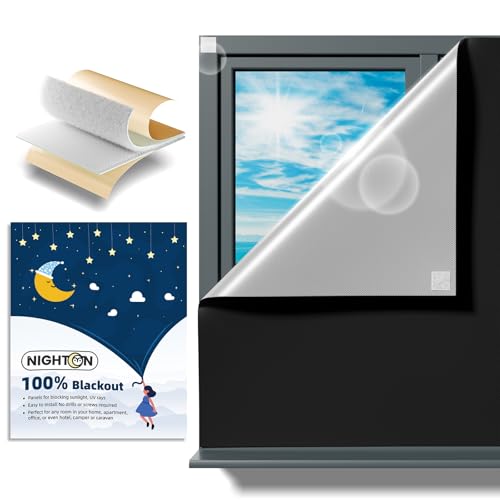 Portable 100% Blackout Curtains 40"x60" - Cuttable Travel Window Cover
