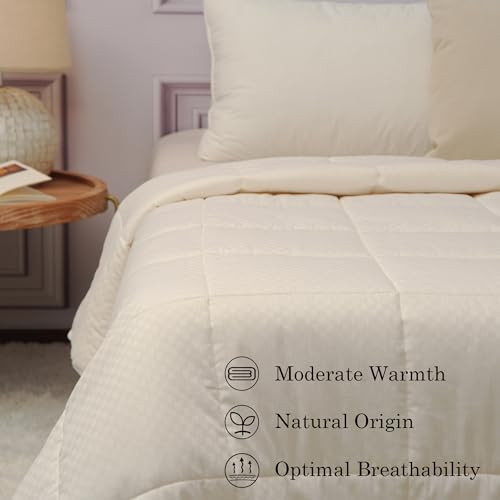 CUDDLE DREAMS Queen Australian Wool Comforter - All Season Duvet Insert