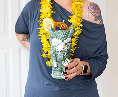 Krampus Ceramic Tiki Mug - 18oz Collectible Holiday Cocktail Cup