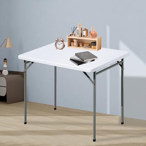 3ft Portable Folding Table, Durable HDPE Indoor and Outdoor Utility Desk
