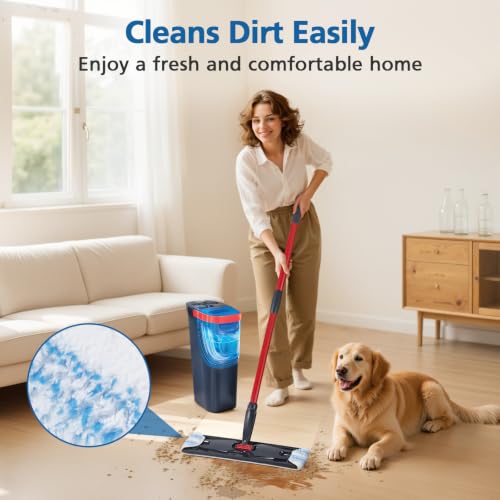 Microfiber Flat Mop Replacement Pads - Washable & Reusable (6-Pack)