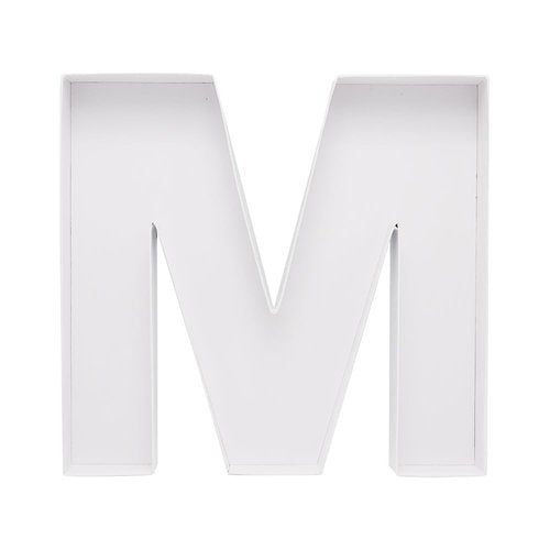 Cardboard Letter Fillable Charcuterie Board Candy Food Tray, 12.2 inch, Party Event Decoration (M Shape)
