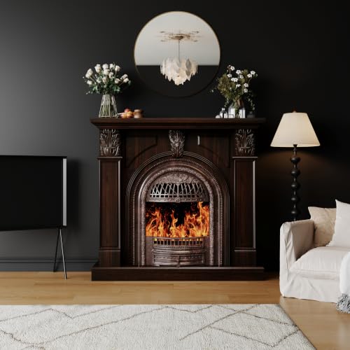 BLANKSPACE 48" Birdcage Electric Fireplace TV Stand with Mantel |