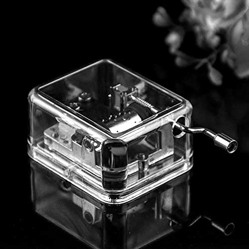 Acrylic Hand Crank Music Box - Fur Elise Miniature Musical Keepsake