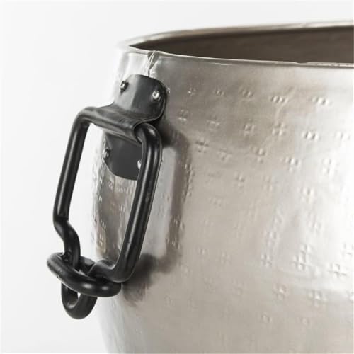 SAFAVIEH Outdoor Metal Plant Stand 30 Inch Pewter & Black