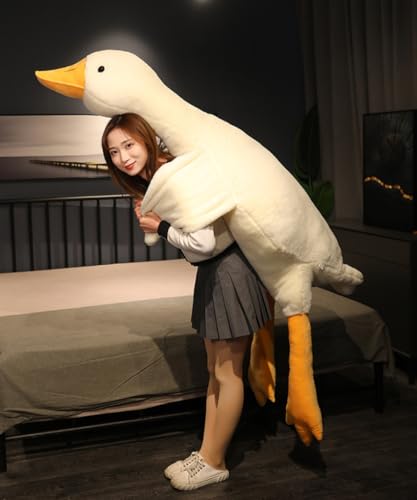 Giant Goose Stuffed Animal - 74.8 Inch Soft Plush Hugging Pillow