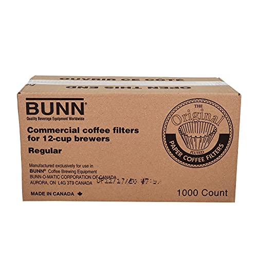 Commercial 12-Cup Coffee Filters - Heavyweight Paper (1000 Count)