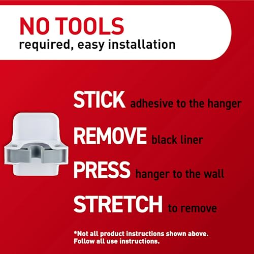 Adhesive Wall-Mount Broom and Mop Gripper - Damage-Free Organizer