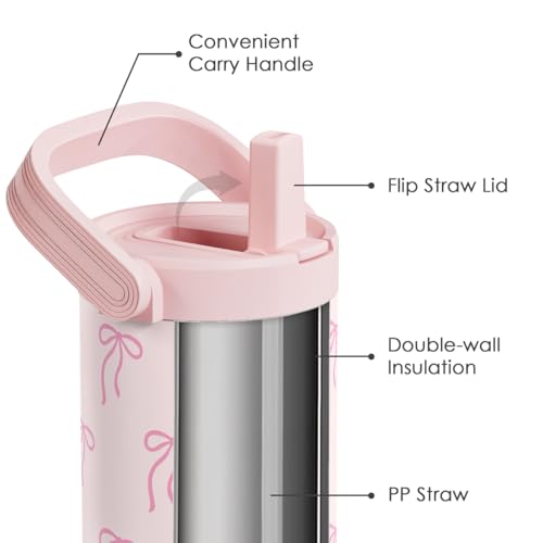 30oz Insulated Stainless Steel Tumbler with Straw Lid and Carry Handle