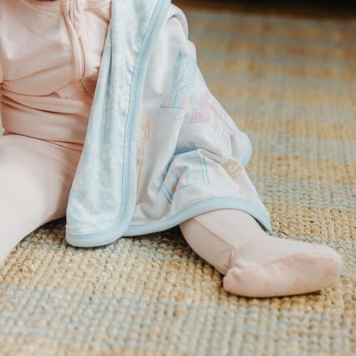 Copper Pearl 3-Layer Knit Security Blanket Set Sized 16" x 16" 2-Pack Princess Palaces
