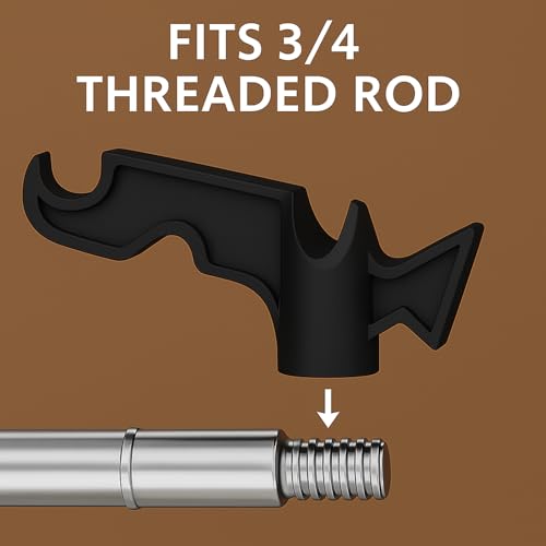 Heavy-Duty Universal Utility Hook for 3/4 Inch Poles - Indoor & Outdoor Use