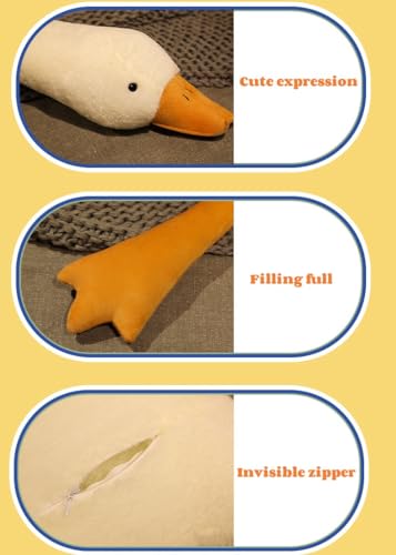 Giant Goose Stuffed Animal - 74.8 Inch Soft Plush Hugging Pillow