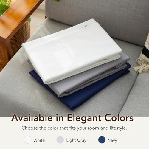Japanese Cotton Zippered Cover for Twin Futon Mattress - White