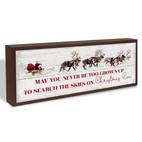 BQL Christmas Reindeer Decor Sign multicolor 9.5x3.1 in – Inspirational Wood Plaque