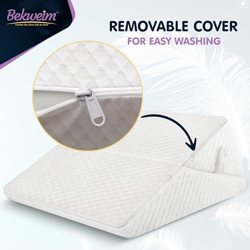 Adjustable Bed Wedge Pillow for Sleep Apnea & Chronic Pain Relief