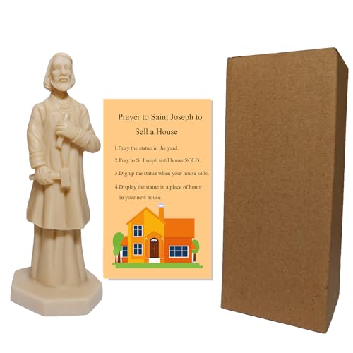 St. Joseph Statue for Home Selling Kit - 4.7-Inch Solid Resin Figurine