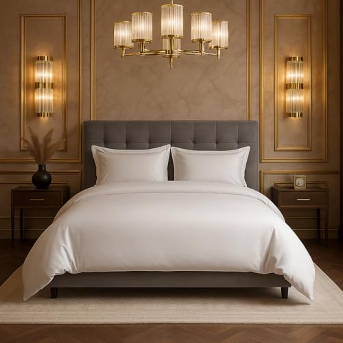 Egyptian Cotton Duvet Cover, Soft & Breathable, King/Cal King