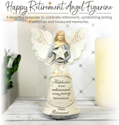 Pavilion Gift Company Celebration of Retirement Angel Figurine - 6.5" Decorative Keepsake