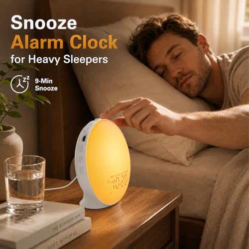 Sunrise Alarm Clock & White Noise Machine with Bluetooth Speaker & Night Light