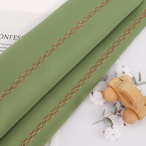Green Bed Runner for King Size Bed - Soft Decorative Bed Scarf (260x50 cm)