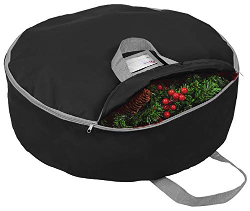 36-Inch Christmas Wreath Storage Bag Durable Oxford Polyester Container