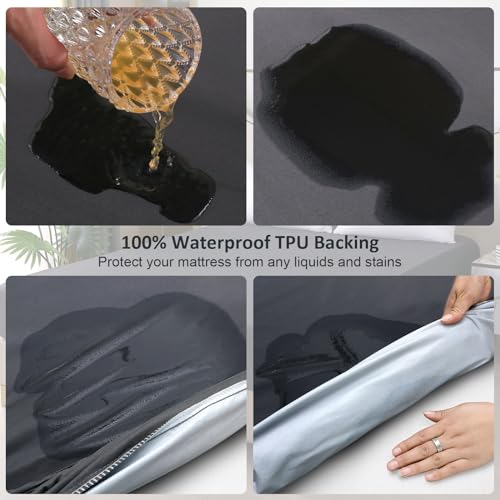 Waterproof Queen Mattress Protector with Deep Pocket - Noiseless & Breathable