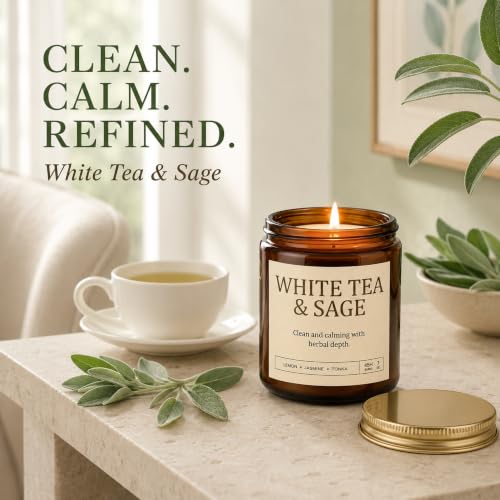 Scented Soy Candles Set - 4 Pack, Long-Lasting Aromatherapy Jar Candles for Home