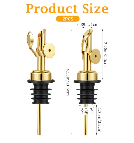 Stainless Steel Olive Oil Spout - Auto-Tilt Pouring Dispenser for Kitchen & Bar