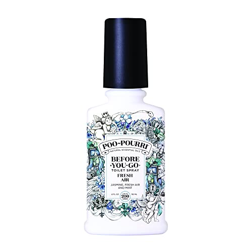 Toilet Odor Eliminator Spray, Jasmine Mint Scent, 4 Fl Oz, Plant-Based