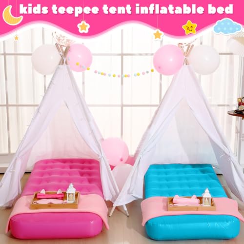4-Pack Inflatable Toddler Air Mattress Set for Camping and Sleepovers