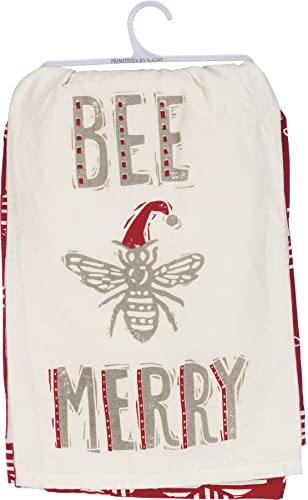 Primitives by Kathy Bee Merry Christmas Kitchen Dish Towel Set, Small