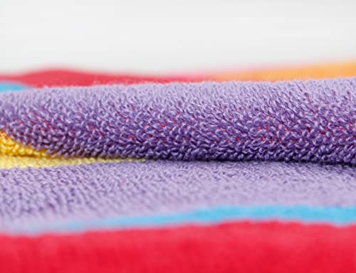 Oversized Beach Towel for Two, 58x68 Inch Extra Wide 100% Cotton Velour