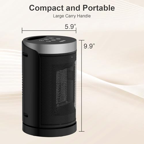 Portable Electric Space Heater 1500W PTC Ceramic with Remote Control