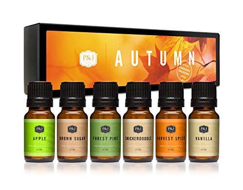 Autumn Fragrance Oil Set (6 x 10ml) - Scents for Soap & Candle Making