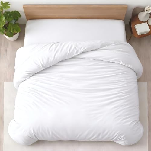 100% Egyptian Cotton Twin/Twin XL Duvet Cover - 600 Thread Count White