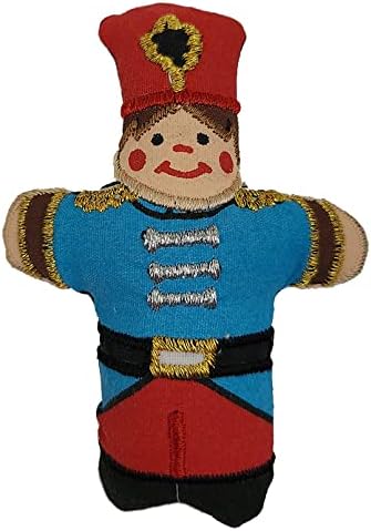 Pockets of Learning Nutcracker Advent Calendar - Interactive Christmas Décor | Embroidered Soft Fabric Wall Hanging