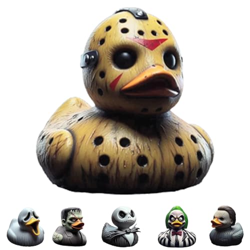 Horror Movie Character Duck Figurine 3.5-inch Resin Desk Decoration