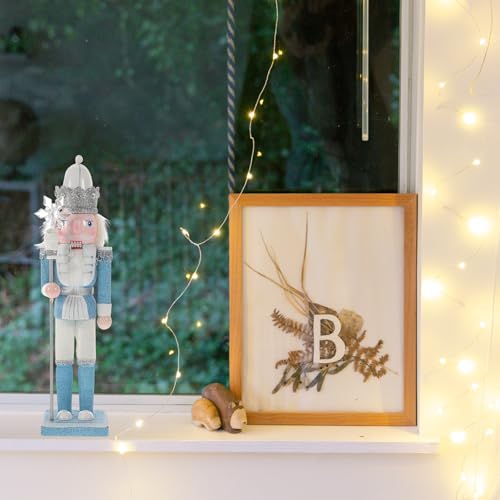VANZACK 17-Inch Wooden Nutcracker Soldier Decor - Traditional Christmas Nutcracker Figure