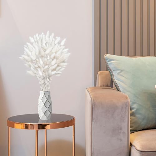 120 PCS 17-inch White Dried Pampas Grass for Boho Wedding & Home Decor