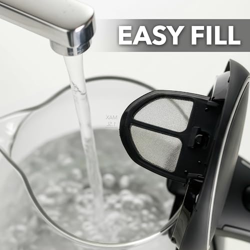 1.5L Glass Electric Kettle, Fast-Boiling Water Boiler with LED Light